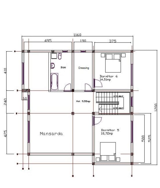 Plan-Mansarda