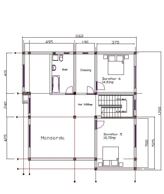Plan-Mansarda
